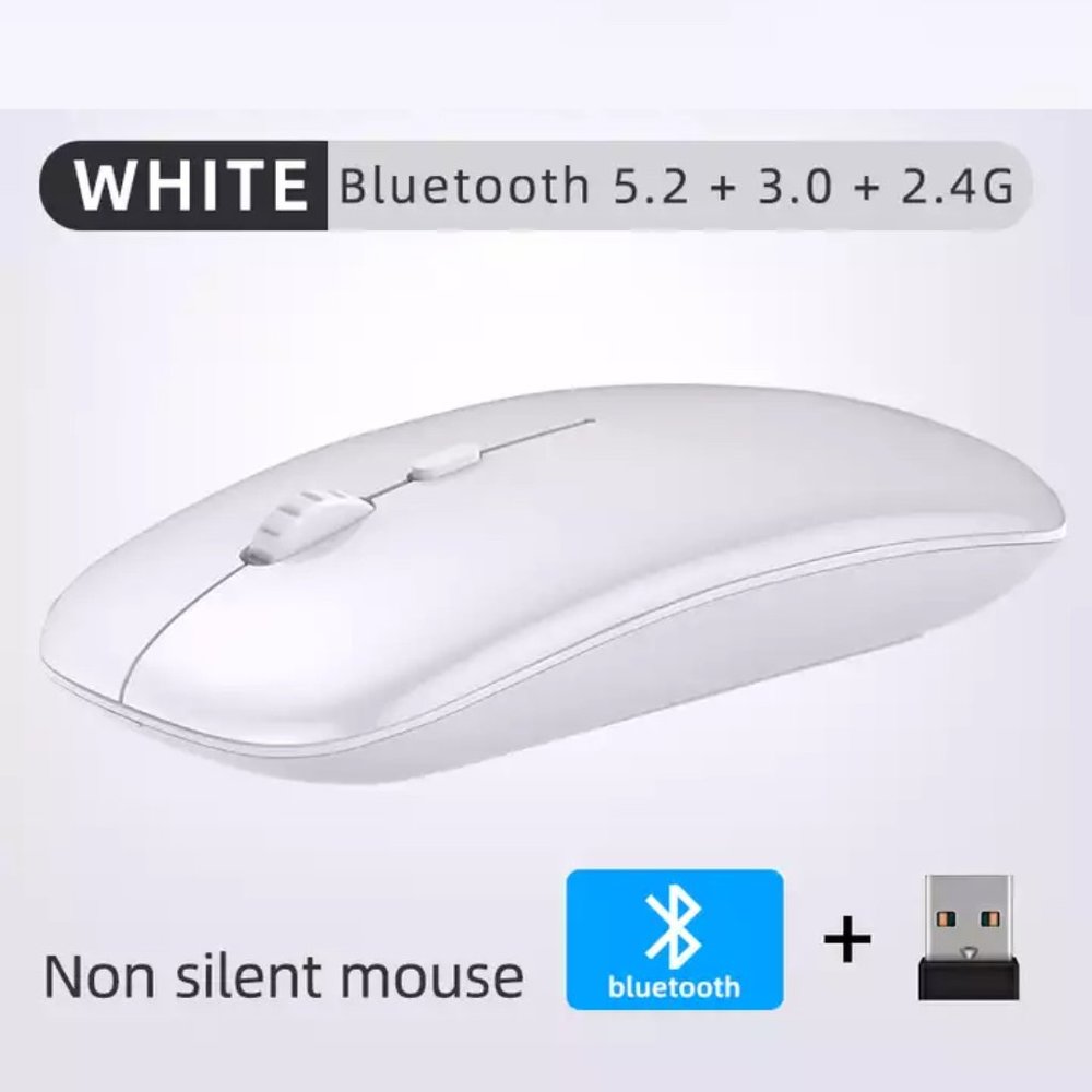 Wireless Optical Mouse in White